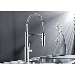 Mitigeur évier monocommande chromé - 521476 - Cartris-s - BLANCO pas cher