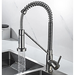 Robinet cuisine ressort spirale - Inox