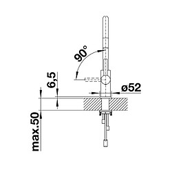 Mitigeur avec douchette inox - 523121 - Candor-s - BLANCO pas cher