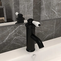 vidaXL Robinet de Lavabo - Noir