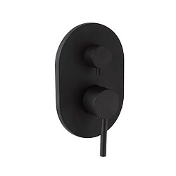 Kiamami Valentina FASSA - Mitigeur douche encastré - Noir mat