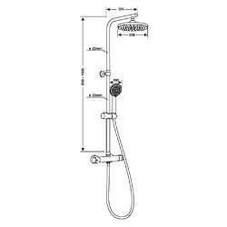 Acheter CORNAT Système douche PERFECT NEO chrome