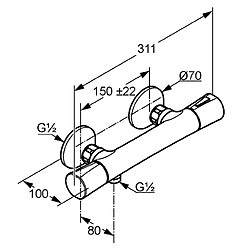 Avis Kludi ZENTA Mélangeur Douche Thermostatique