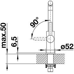 Acheter Mitigeur évier monocommande inox brossé - 523122 - Lanora - BLANCO