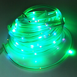 Wewoo Ruban LED Waterproof Panneau solaire 10m - Vert