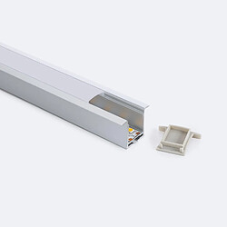 Ledkia Profilé aluminium encastrable pour rubans LED