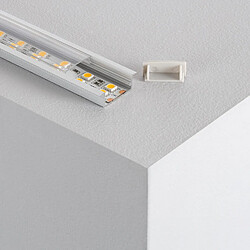 Ledkia Profilé Aluminium Encastrable Double 2 m