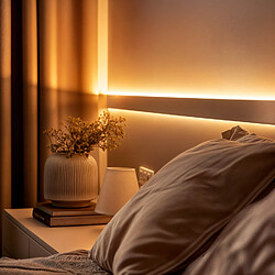 Ledkia Profilé aluminium double moulure pour rubans LED