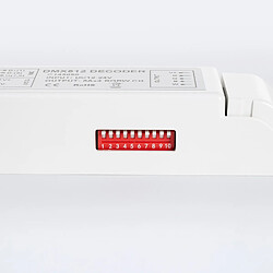 Ledkia Contrôleur DMX512 décodeur 4 canaux