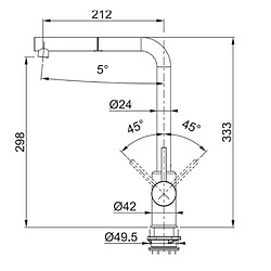 Franke Mitigeur douchette chromé