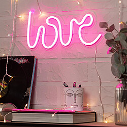 Ledkia Enseigne Néon LED 'LOVE' - Rose