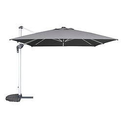 HESPERIDE Parasol déporté LED - Ardoise