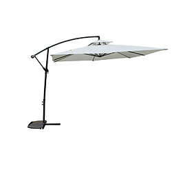 Concept Usine Parasol ecru déporté rond 2,95 x 2,95 m CAPRI