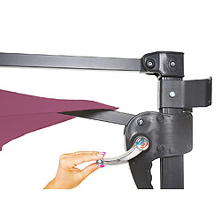 Mendler Parasol mural déporté - Lavande pas cher
