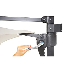 Mendler Parasol mural Casoria - Crème pas cher