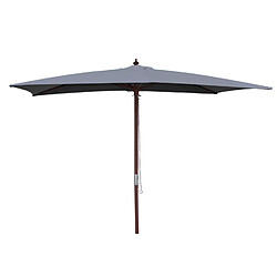 Concept Usine Parasol gris rectangle 2,97 x 1,91 m PISE