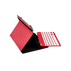 SILVERHT Étui universel Gripcase + clavier sans fil (9'“ - 11”') - Rouge Housse pour tablette et clavier - Clavier Bluetooth - Couverture résistante