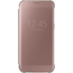 Samsung Etui Clear View - Rose Gold