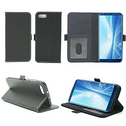 XEPTIO Étui Huawei Honor View 10 - Noir Étui portefeuille - Cuir PU - Porte cartes - Stand intégré