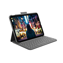 LOGITECH Housse iPad + Clavier - Gris