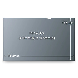 3M AG140W9B Filtre de confidentialité sans bord - Antireflet - Pour écran 14"