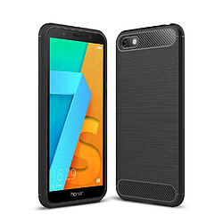 XEPTIO Coque TPU Huawei Honor 7S/Y5 2018 - Noir Coque de protection TPU pour Honor 7S/Y5 2018 - Finition brossée Carbon