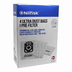 Nilfisk Sacs aspirateur de rechange - Lot de 4