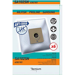 Avis Sacs aspirateur Temium SA102SN - Pack de 6