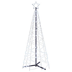 vidaXL Arbre de Noël cône LED 180 cm