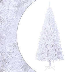vidaXL Arbre de Noël artificiel - 210 cm - Blanc