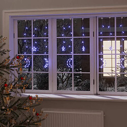 VidaXL Guirlande lumineuse étoile et lune 345 LED