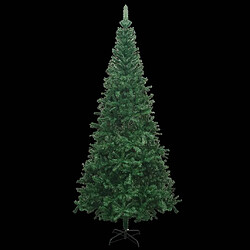 VIDAXL Arbre de Noël LED et boules - 240 cm Vert