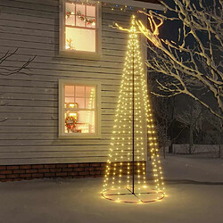 vidaXL Arbre de Noël Cône 300 cm avec 310 LED