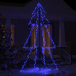 VidaXL Arbre de Noël cône 300 LED - Bleu