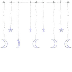 VidaXL Guirlande lumineuse étoile et lune 345 LED