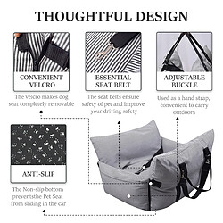 Avis VerCart Siège auto pour chien - Noir