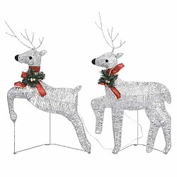 vidaXL Rennes de Noël avec éclairage LED