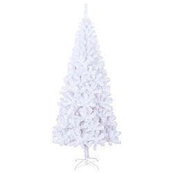 vidaXL Arbre de Noël artificiel - 210 cm - Blanc