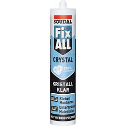 Soudal mastic-colle Fix All Crystal - 290 ml