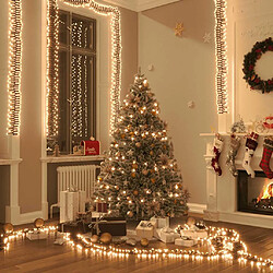 VidaXL Guirlande lumineuse 3000 LED 23 m - Blanc chaud