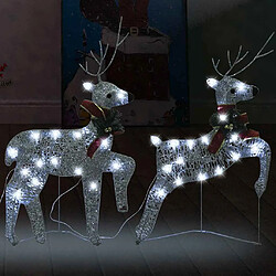 vidaXL Rennes de Noël avec éclairage LED