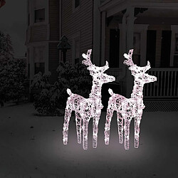 vidaXL Rennes de Noël 80 LED