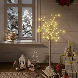 vidaXL Sapin de Noël 120 LED - Blanc chaud 1,2 m