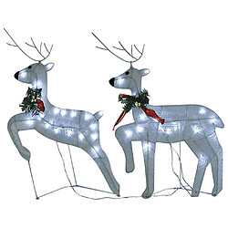 vidaXL Rennes de Noël avec LED - 40 LED