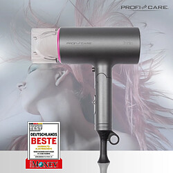 Proficare HT 3073 - Sèche-cheveux ionique, poigne pliable, 1600W, rose