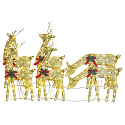 vidaXL Rennes de Noël 180 LED