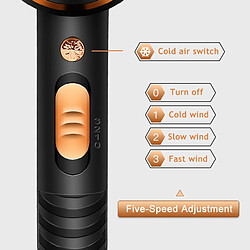 Sèche-cheveux professionnel ionique - Noir pas cher