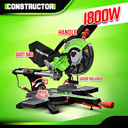 Constructor Scie onglets radiale 1800W