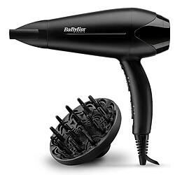 Babyliss Paris D563DE Noir Sèche-cheveux 2100 W - Légèreté, rapidité - Technologie céramique, ionique - Air froid - Diffuseur/Concentration