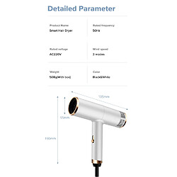 Sèche-cheveux ionique - Blanc